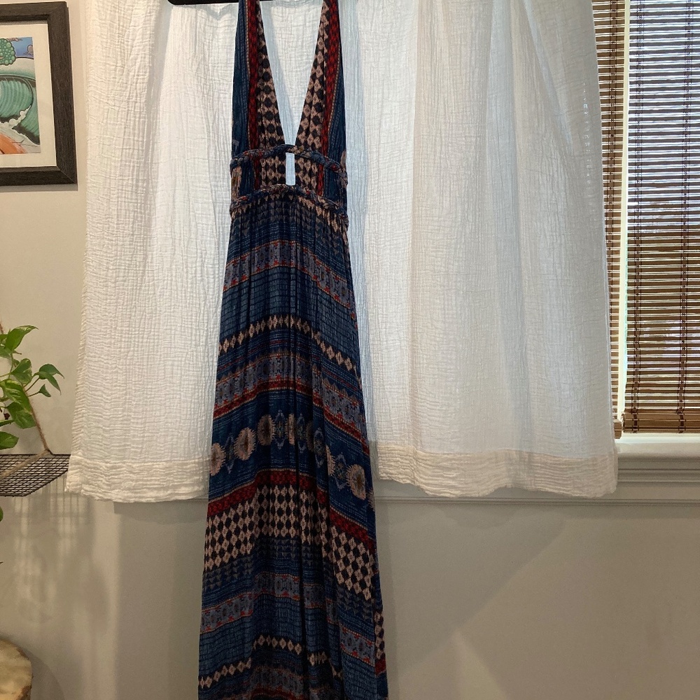Illa Illa backless low cut maxi dress